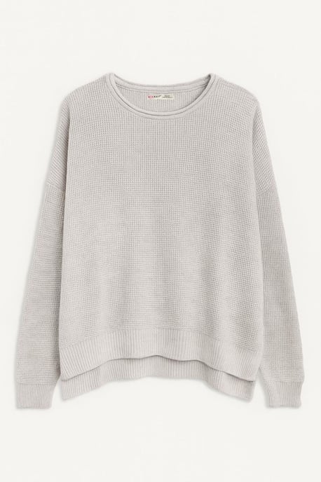 Bootsausschnitt Entspanntes Fit Sweater - Image 1