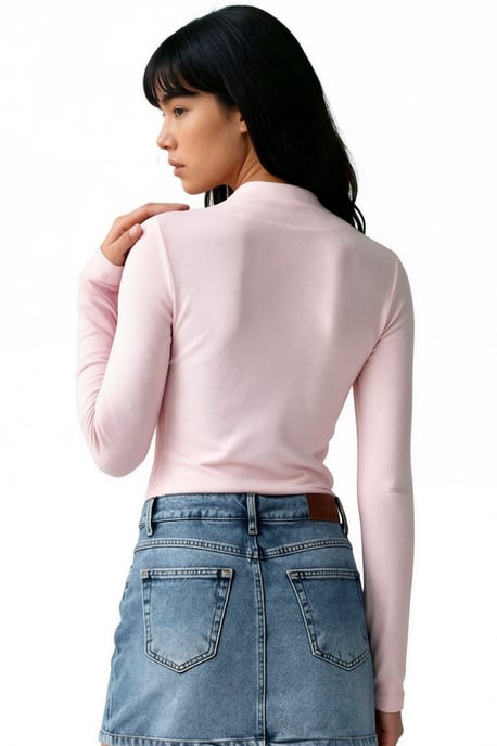 Slim Fit Halbturtleneck-Bluse - Image 2
