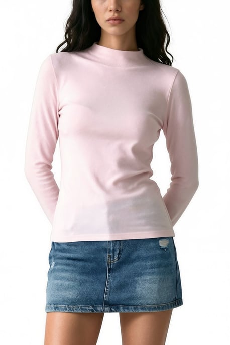 Slim Fit Halbturtleneck-Bluse - Image 3