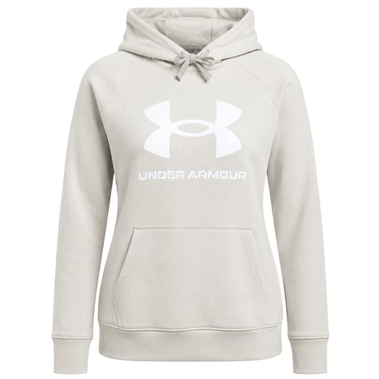 Under Armour Rival Fleece Lock-Up Damen Beige Hoodie - Image 1