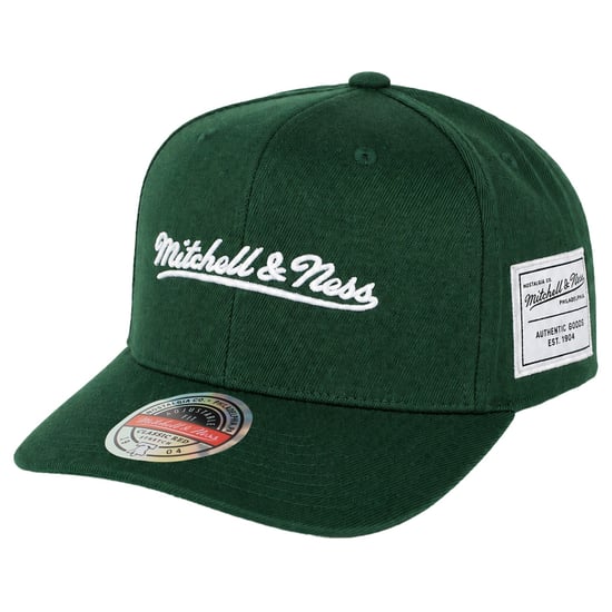 Mitchell & Ness Marken Bequeme Core Stretch Dunkelgrüne Kappe - Image 1