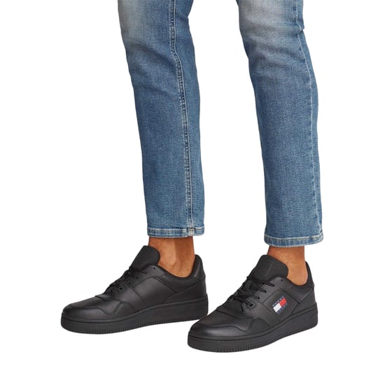 Tommy Jeans - Sneaker für Herren, Leder, Niedrig geschnitten, Flach (Schwarz) - Image 4