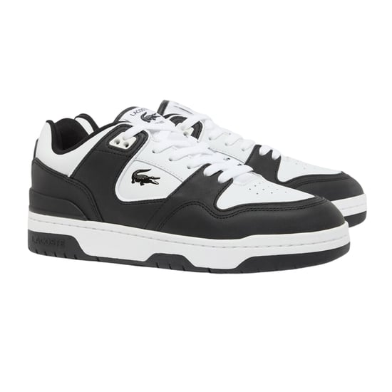 Lacoste - "Court Cage" Sneaker für Herren, Leder (Schwarz/Weiß) - Image 5