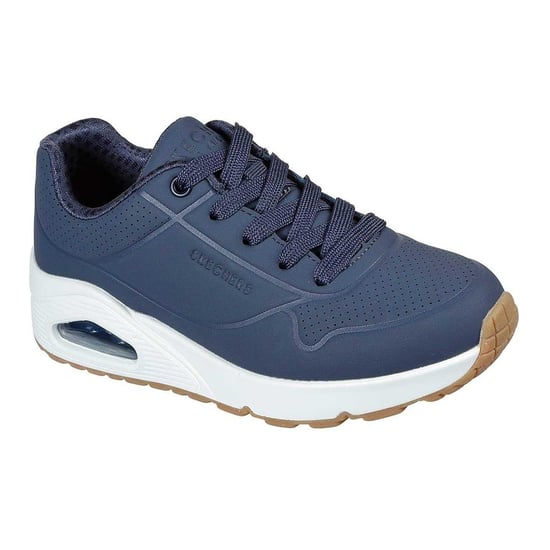 Skechers - "Uno Stand On Air" Sneaker für Kinder, Plattform-Absatz (Marine/Weiß) - Image 5