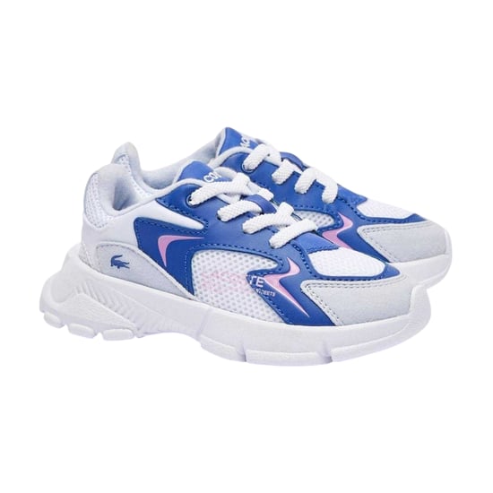 Lacoste - "L003 Neo" Sneaker für Kinder, Wildleder, Grob flach (Hellblau) - Image 5