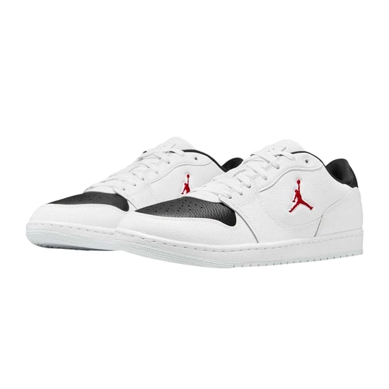 Nike - "Air Jordan Court Connect" Sneaker für Herren, Leder (Weiß/Rot/Schwarz) - Image 4