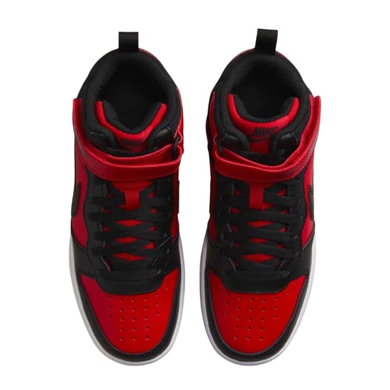 Nike - "Court Borough" High Top Turnschuhe für Jungen, Hoch geschnitten, Flach (Rot/Schwarz) - Image 4
