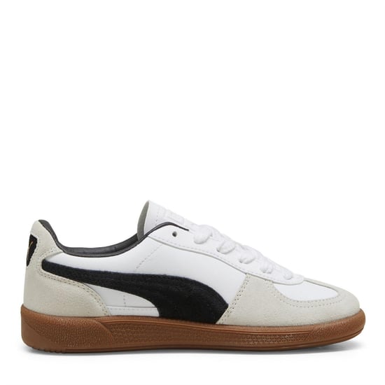 Puma - "Palermo" Klassisch Sneaker für Jungen, Leder, Flach (Weiß/Schwarz) - Image 4