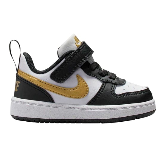Nike - "Court Borough" Sneaker für Kinder, Leder (Schwarz/Gold) - Image 1