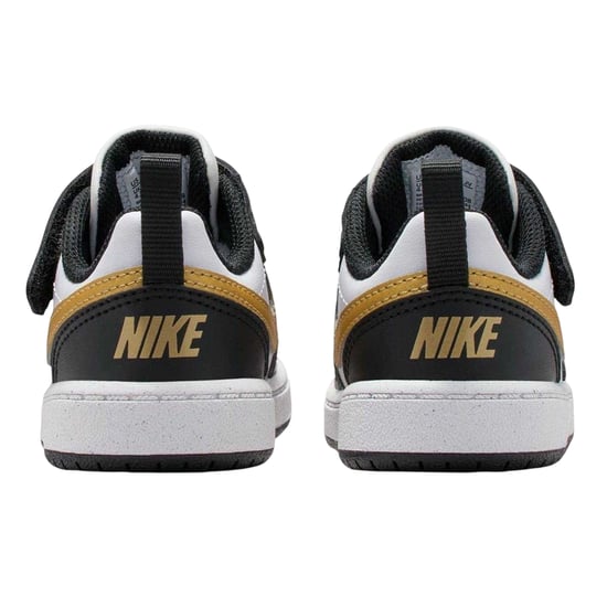 Nike - "Court Borough" Sneaker für Kinder, Leder (Schwarz/Gold) - Image 2