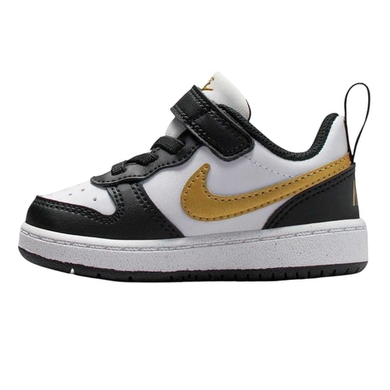 Nike - "Court Borough" Sneaker für Kinder, Leder (Schwarz/Gold) - Image 3
