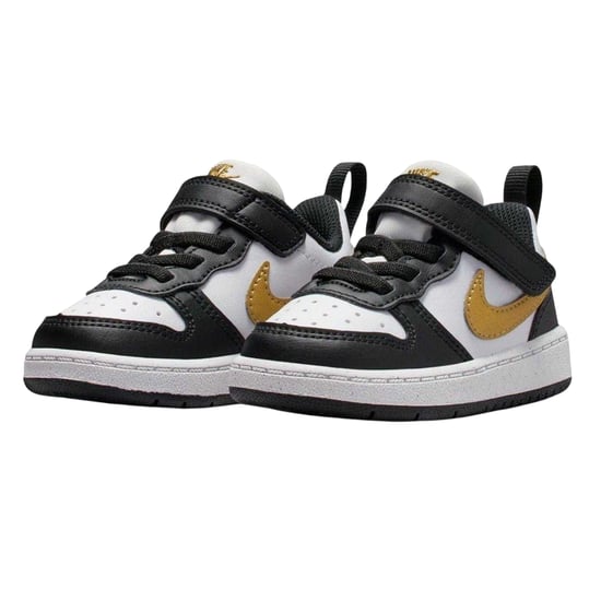 Nike - "Court Borough" Sneaker für Kinder, Leder (Schwarz/Gold) - Image 5