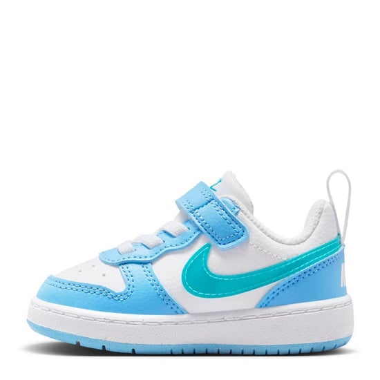 Nike - "Court Borough" Sneaker für Kinder, Leder (Weiß/Blau) - Image 2