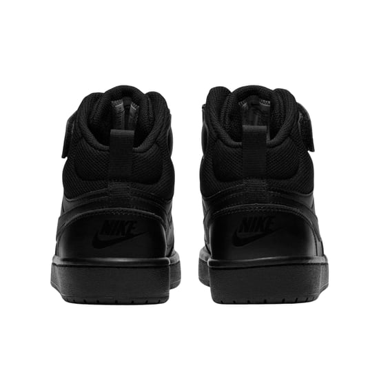 Nike - "Court Borough" High Top Turnschuhe für Jungen, Hoch geschnitten, Flach (Dreifaches Schwarz) - Image 2