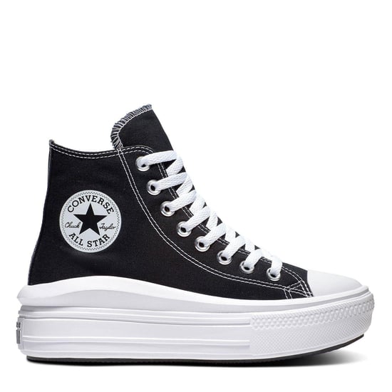 Converse - "Chuck Taylor" High Top Turnschuhe für Damen, Canvas, Plattform-Absatz (Schwarz/Weiß) - Image 1