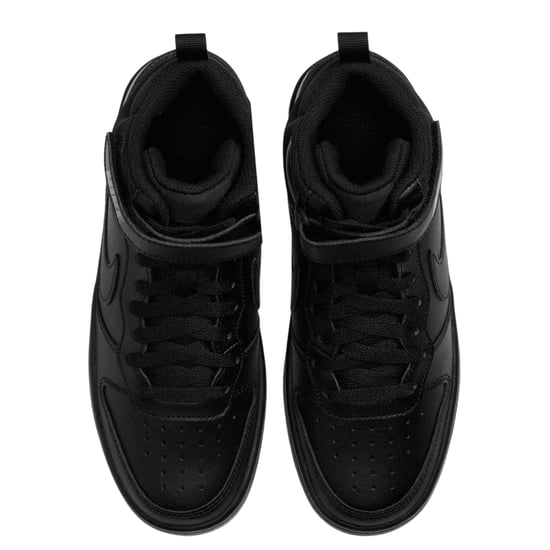 Nike - "Court Borough" High Top Turnschuhe für Jungen, Hoch geschnitten, Flach (Dreifaches Schwarz) - Image 3
