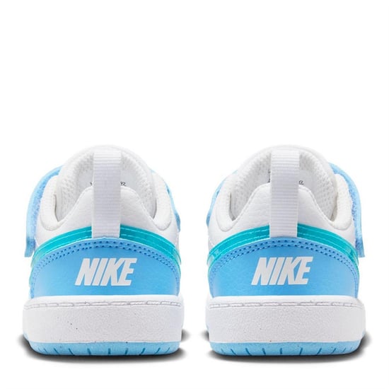 Nike - "Court Borough" Sneaker für Kinder, Leder (Weiß/Blau) - Image 4