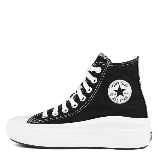 Converse - "Chuck Taylor" High Top Turnschuhe für Damen, Canvas, Plattform-Absatz (Schwarz/Weiß) - Image 2