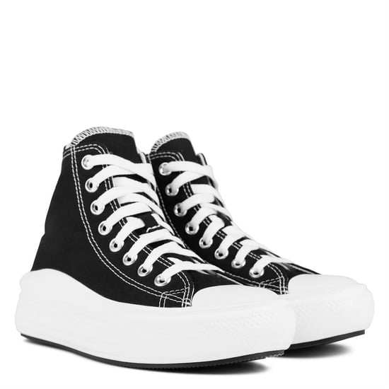 Converse - "Chuck Taylor" High Top Turnschuhe für Damen, Canvas, Plattform-Absatz (Schwarz/Weiß) - Image 3