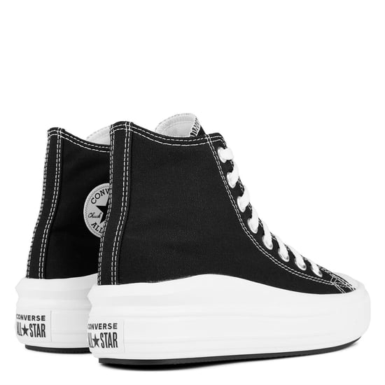 Converse - "Chuck Taylor" High Top Turnschuhe für Damen, Canvas, Plattform-Absatz (Schwarz/Weiß) - Image 4