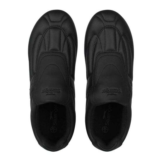 Slazenger - "Warrior" Sneaker für Kinder, Leder, Flach (Schwarz/Holzkohle) - Image 4