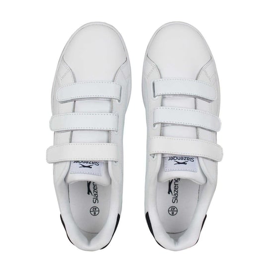 Slazenger - Sneaker für Herren, 3 Klettverschlussriemen (Weiß/Marine) - Image 4