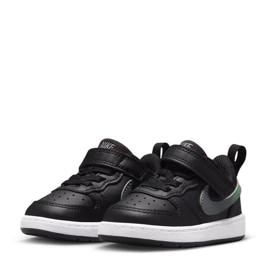 Nike - "Court Borough" Sneaker für Kinder, Leder (Schwarz/Grün/Weiß) - Image 2