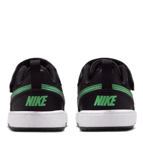 Nike - "Court Borough" Sneaker für Kinder, Leder (Schwarz/Grün/Weiß) - Image 3