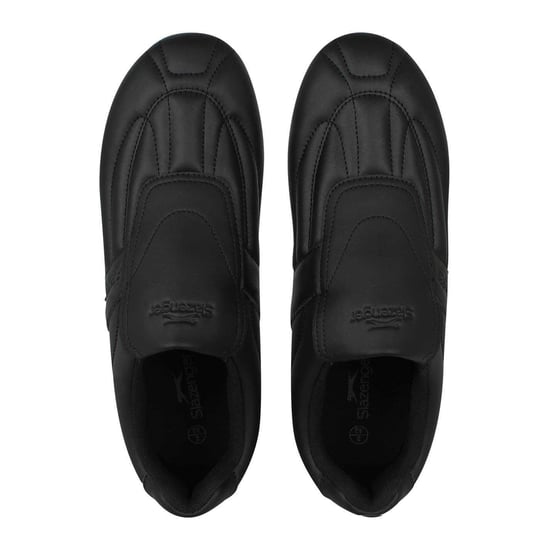 Slazenger - "Warrior" Sneaker für Herren, Leder, Zum Anschlüpfen (Schwarz/Holzkohle) - Image 4