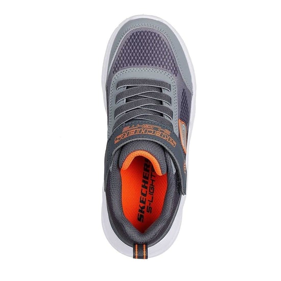 Skechers - "S Lights" Sneaker für Jungen, Runder Zeh (Grau/Orange) - Image 4
