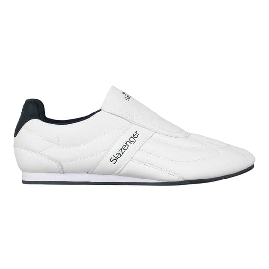 Slazenger - "Warrior" Sneaker für Kinder, Leder, Flach (Weiß/Marine) - Image 1