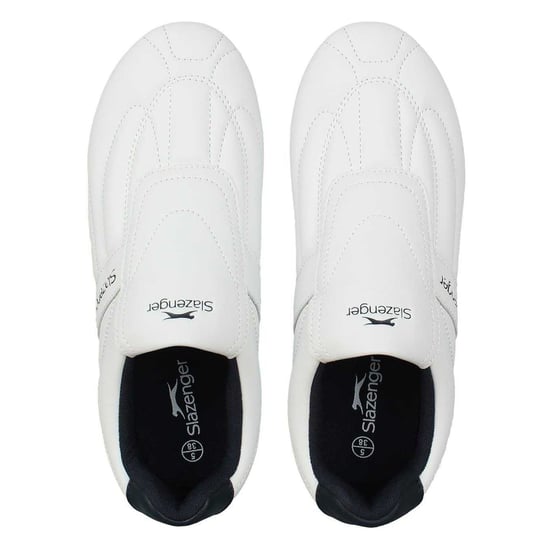 Slazenger - "Warrior" Sneaker für Kinder, Leder, Flach (Weiß/Marine) - Image 4
