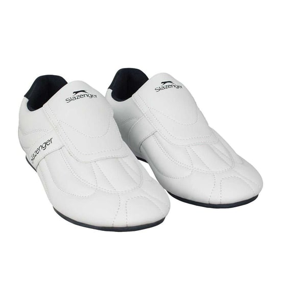 Slazenger - "Warrior" Sneaker für Kinder, Leder, Flach (Weiß/Marine) - Image 5