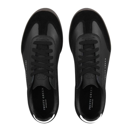Pretty Green - "Moorgate" Sneaker für Herren, Leder (Schwarz) - Image 3