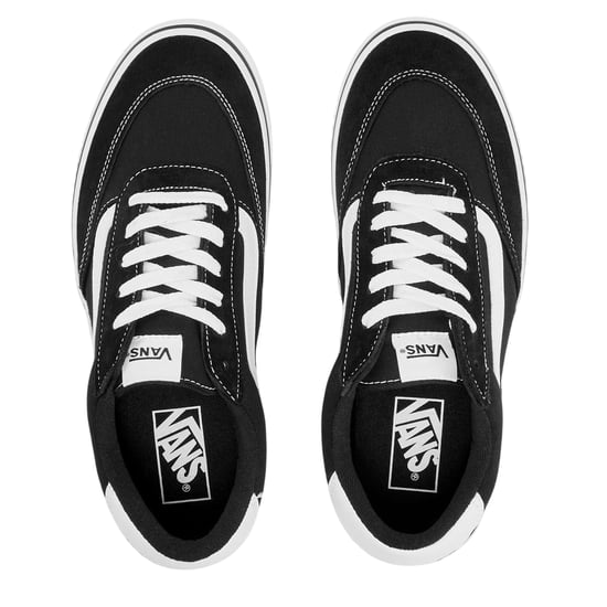 Vans - "Brooklyn" Schuhe für Damen, Wildleder-Besatz (Schwarz/Weiß) - Image 3