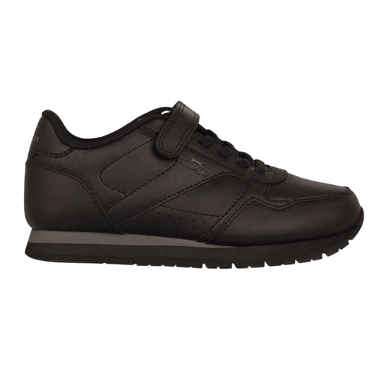 Slazenger - "Classic" Sneaker für Kinder, Beschichtetes Leder, Klettverschluss (Schwarz) - Image 1