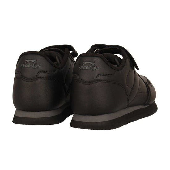 Slazenger - "Classic" Sneaker für Kinder, Beschichtetes Leder, Klettverschluss (Schwarz) - Image 2