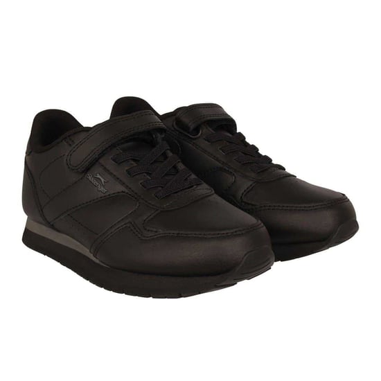 Slazenger - "Classic" Sneaker für Kinder, Beschichtetes Leder, Klettverschluss (Schwarz) - Image 5