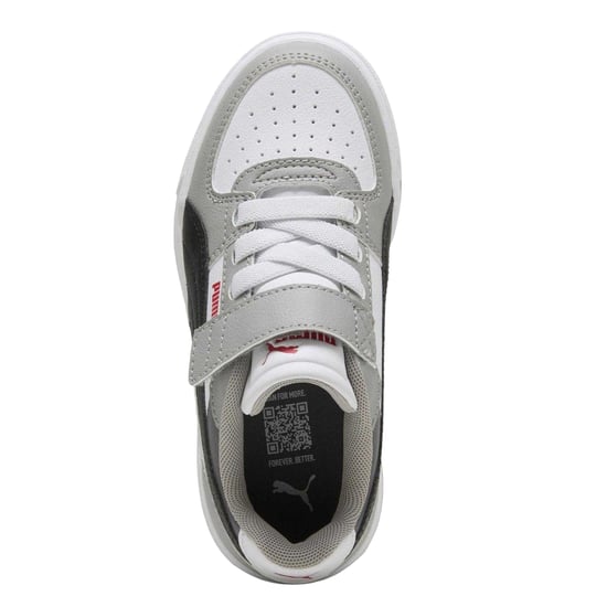 Puma - "Caven 2.0" Logo Sneaker für Kinder (Grau/Schwarz) - Image 3