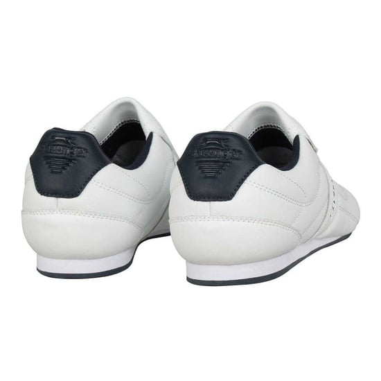 Slazenger - "Warrior" Sneaker für Herren, Leder, Zum Anschlüpfen (Weiß/Marine) - Image 2