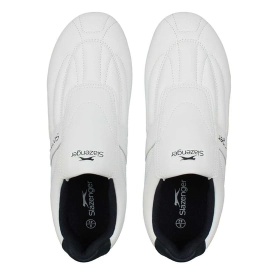 Slazenger - "Warrior" Sneaker für Herren, Leder, Zum Anschlüpfen (Weiß/Marine) - Image 4