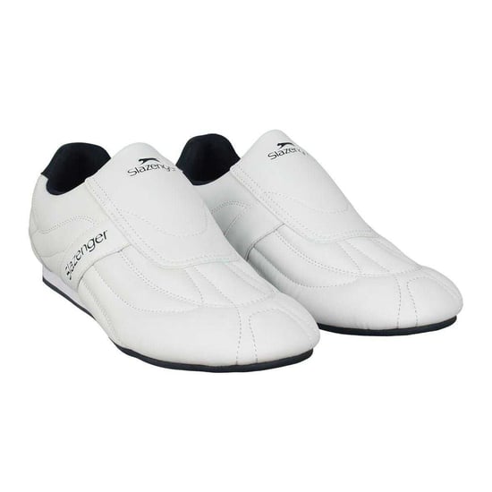 Slazenger - "Warrior" Sneaker für Herren, Leder, Zum Anschlüpfen (Weiß/Marine) - Image 5