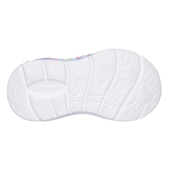Skechers - Meerjungfrau Sneaker für Kinder, Leder, Aufleuchtend (Blau) - Image 4