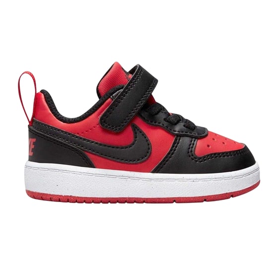 Nike - "Court Borough" Sneaker für Kinder, Leder (Rot/Schwarz) - Image 1