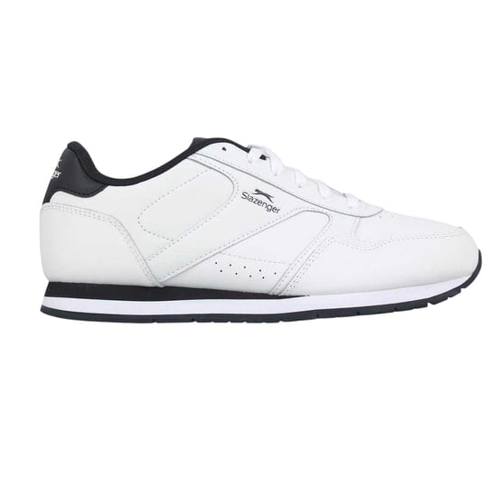 Slazenger - Klassisch Sneaker für Herren, Beschichtetes Leder (Weiß/Marine) - Image 1