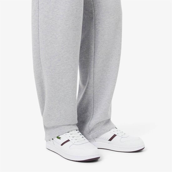 Lacoste - "T-Clip" Sneaker für Herren, Leder, Flach (Weiß/Braun) - Image 2