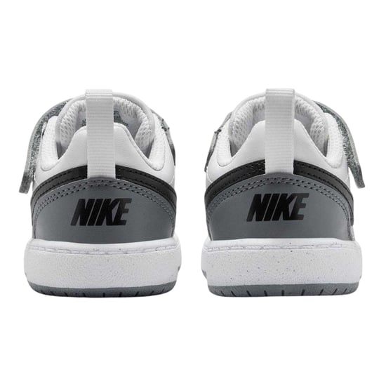 Nike - "Court Borough" Sneaker für Kinder, Leder (Weiß/Schwarz/Grau) - Image 2
