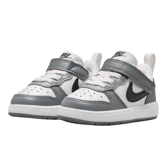 Nike - "Court Borough" Sneaker für Kinder, Leder (Weiß/Schwarz/Grau) - Image 5