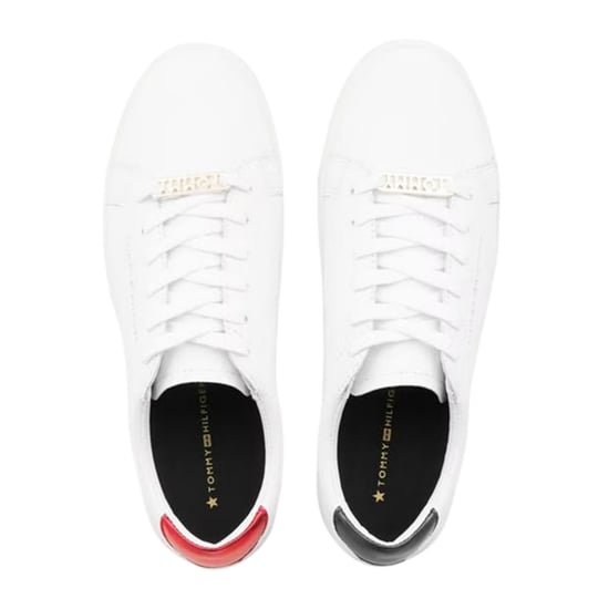 Tommy Hilfiger - "Essential" Sneaker für Damen, Leder, Flach (Weiß) - Image 3