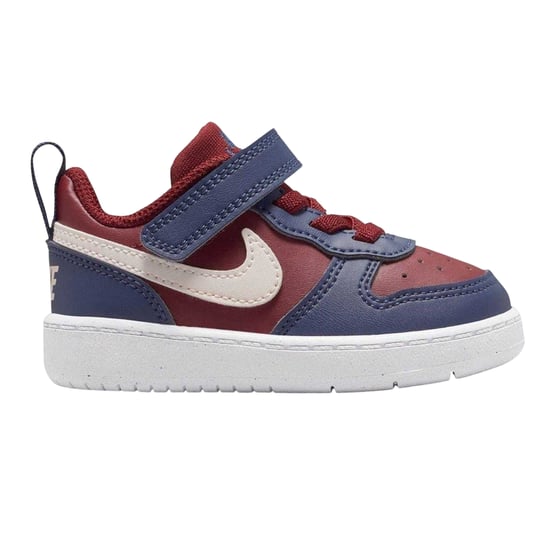 Nike - "Court Borough" Sneaker für Kinder, Leder (Rot/Marine) - Image 1